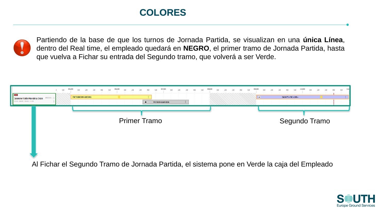 Colores en jornada partida