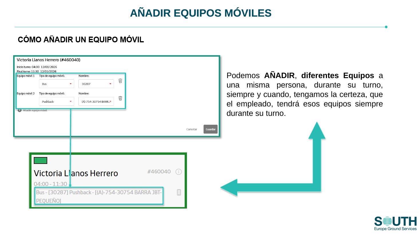 Varios equipos en un mismo empleado