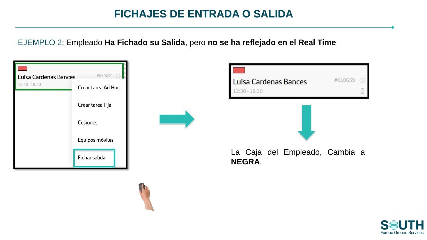 Fichar salida